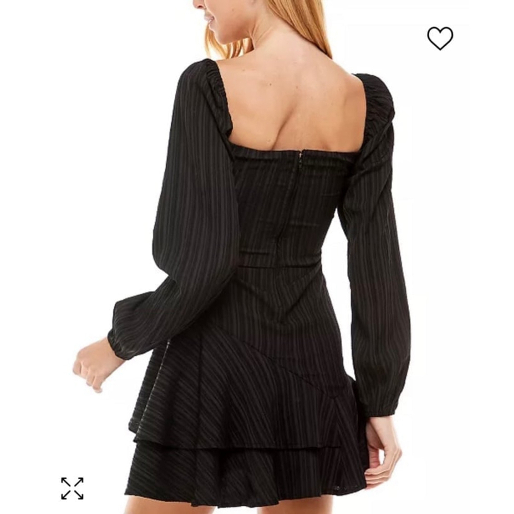 City Vibe black asymmetrical ruffled dress 50$ MSRP